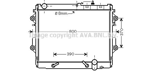 AVA QUALITY COOLING Radiaator,mootorijahutus TO2490